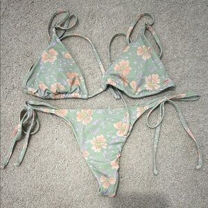 Billabong Floral Green Bikini